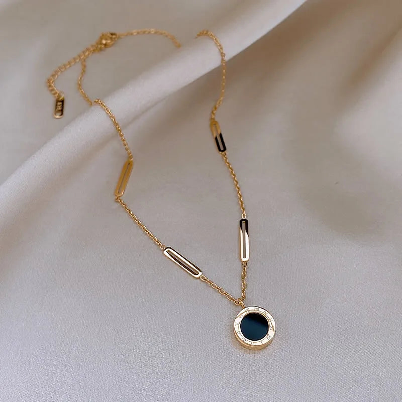High Quality Stainless Steel Roman Pendant Necklace High Quality Stainless Steel Roman Pendant Necklace
